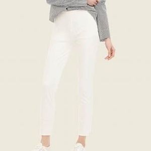 Size 2 white J Crew Martie Pants. No stains or damage. Only worn once.